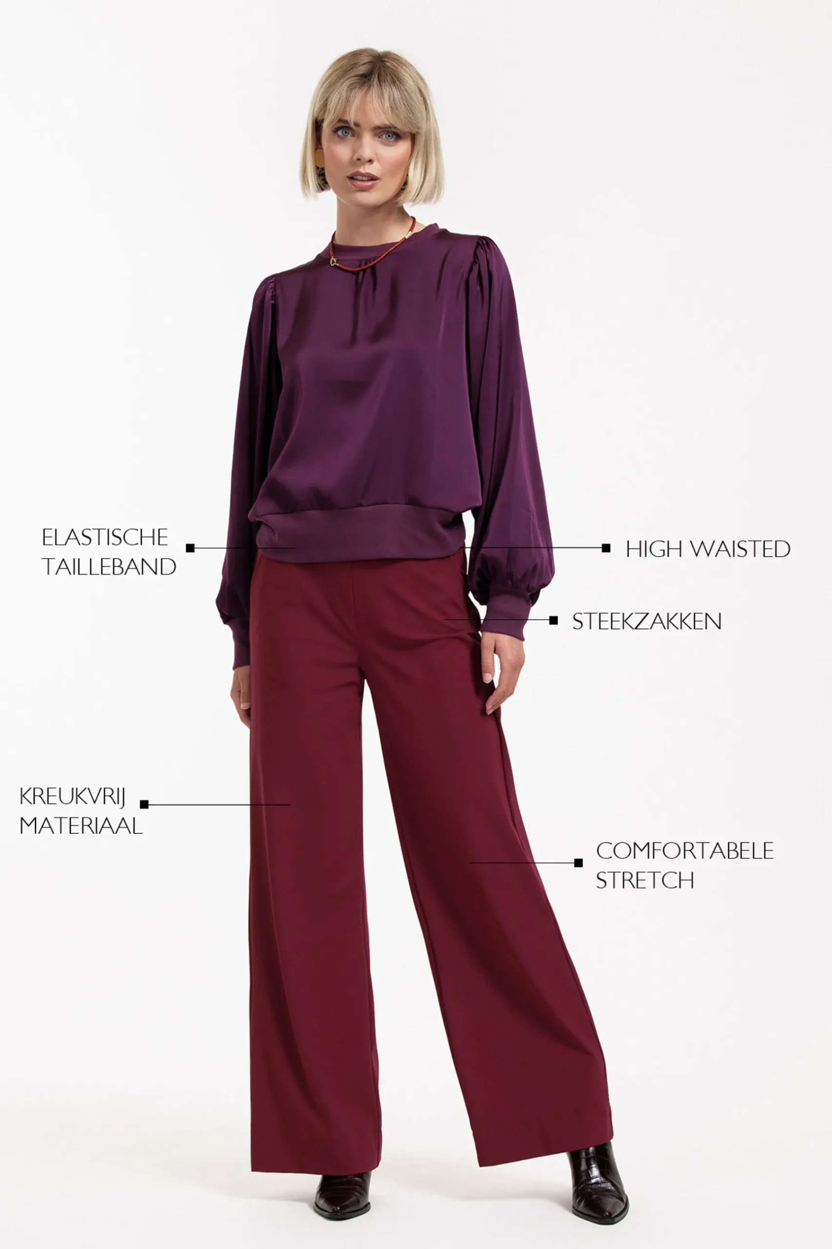 Lexie bonded trousers -|Studio Anneloes New