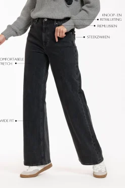 Lexie denim trousers -|Studio Anneloes Sale
