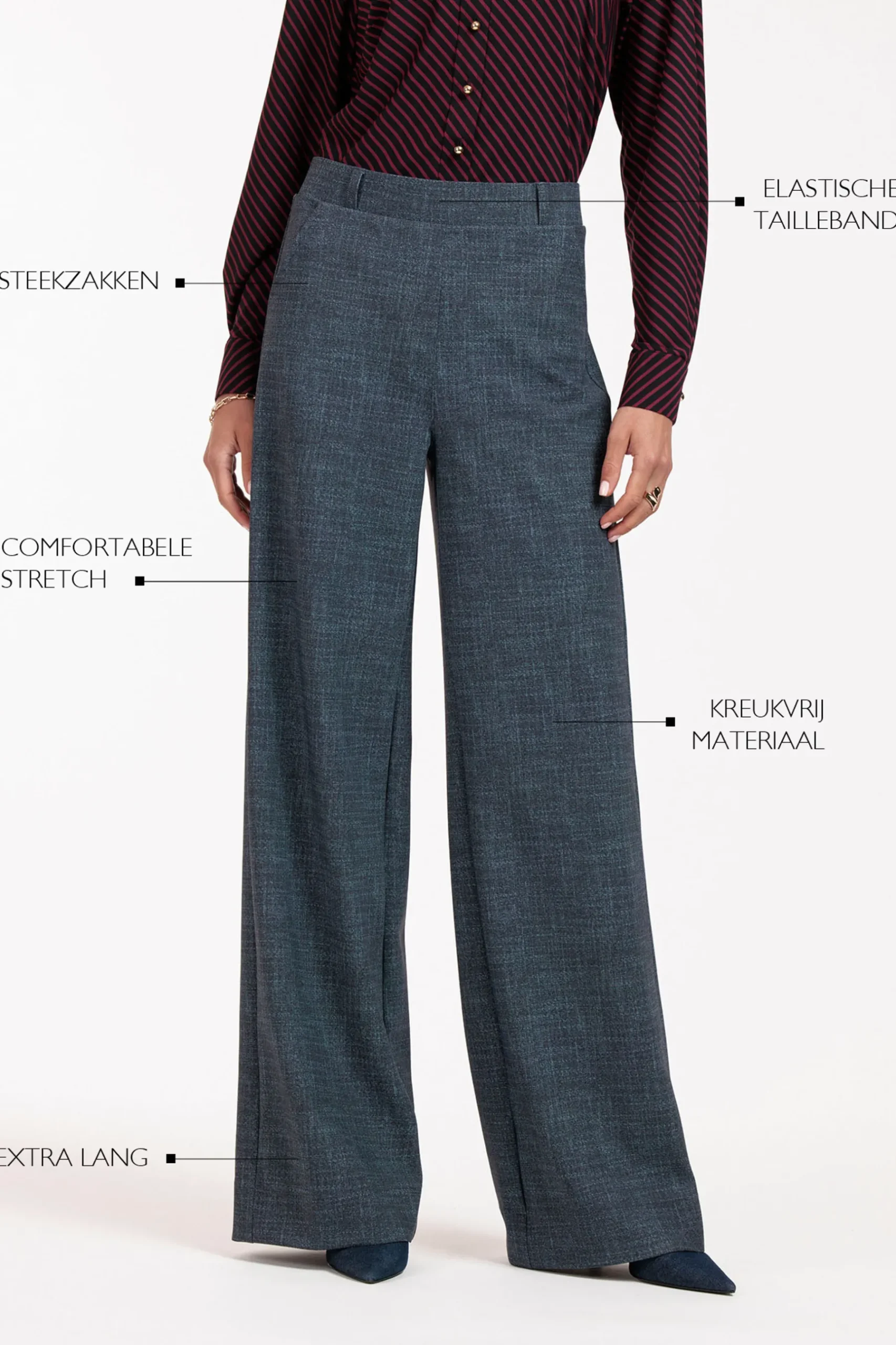 Lexie LONG bnd dnm tweed trousers -|Studio Anneloes Clearance