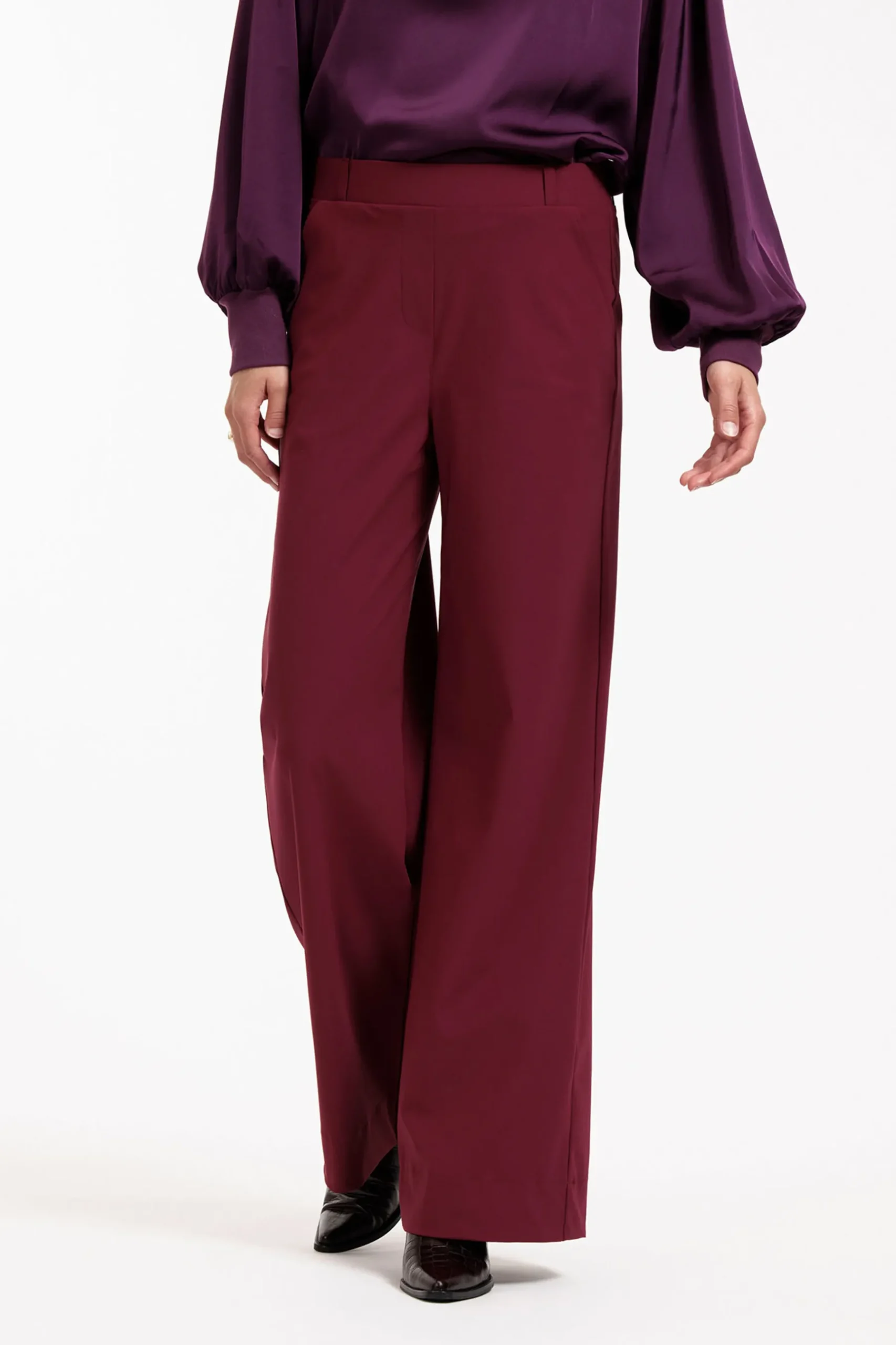 Lexie LONG bonded trousers -|Studio Anneloes New