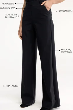 Lexie LONG bonded trousers -|Studio Anneloes Hot