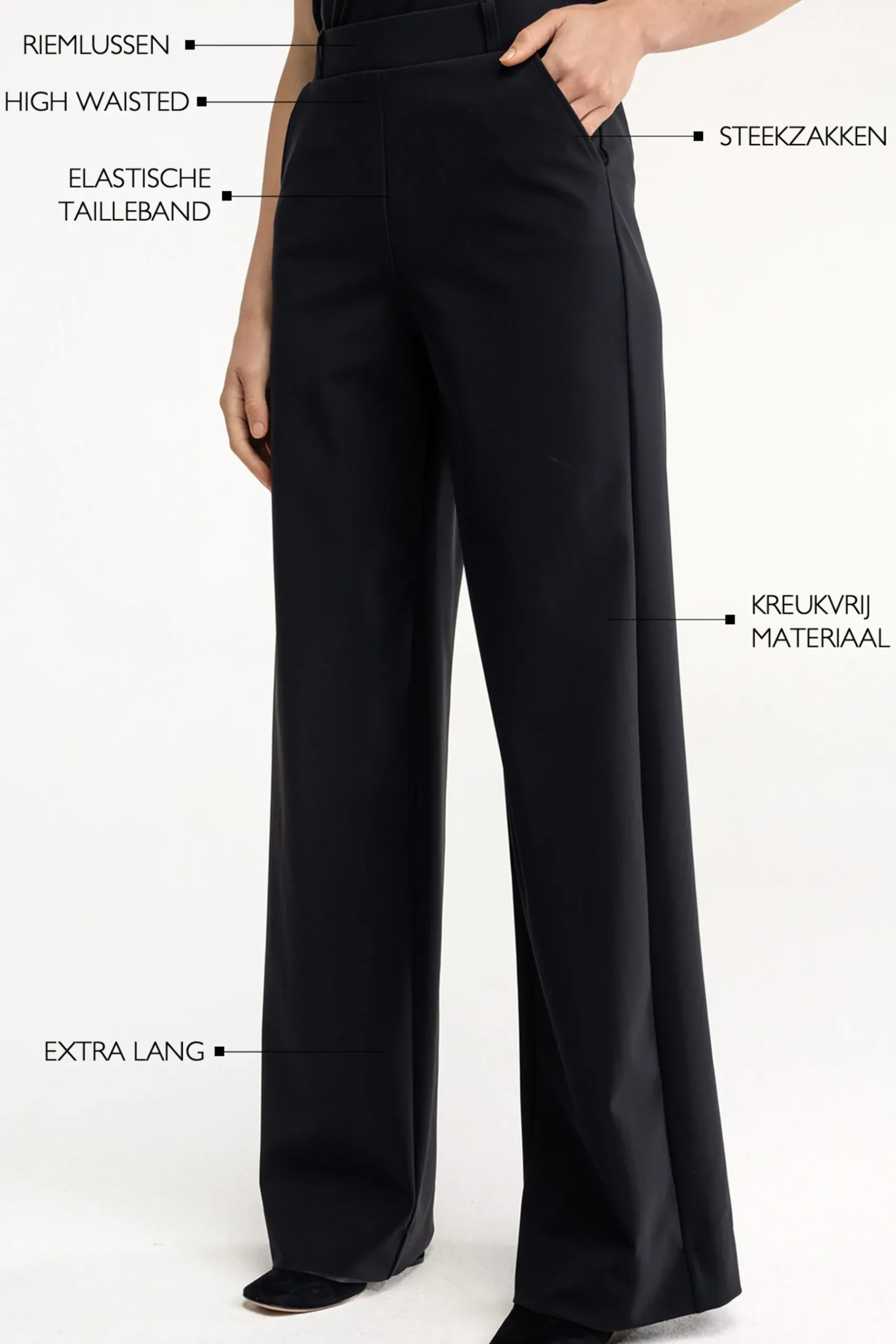 Lexie LONG bonded trousers -|Studio Anneloes Hot