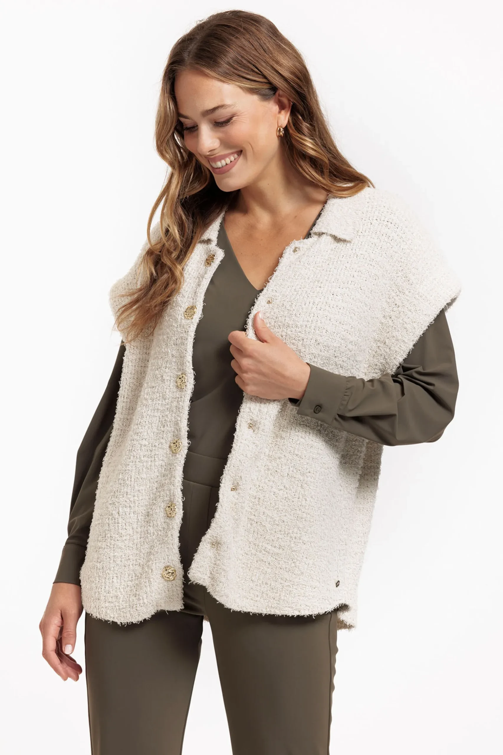 Lotte furry gilet -|Studio Anneloes Sale