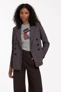 Loulou herringbone blazer -|Studio Anneloes Clearance