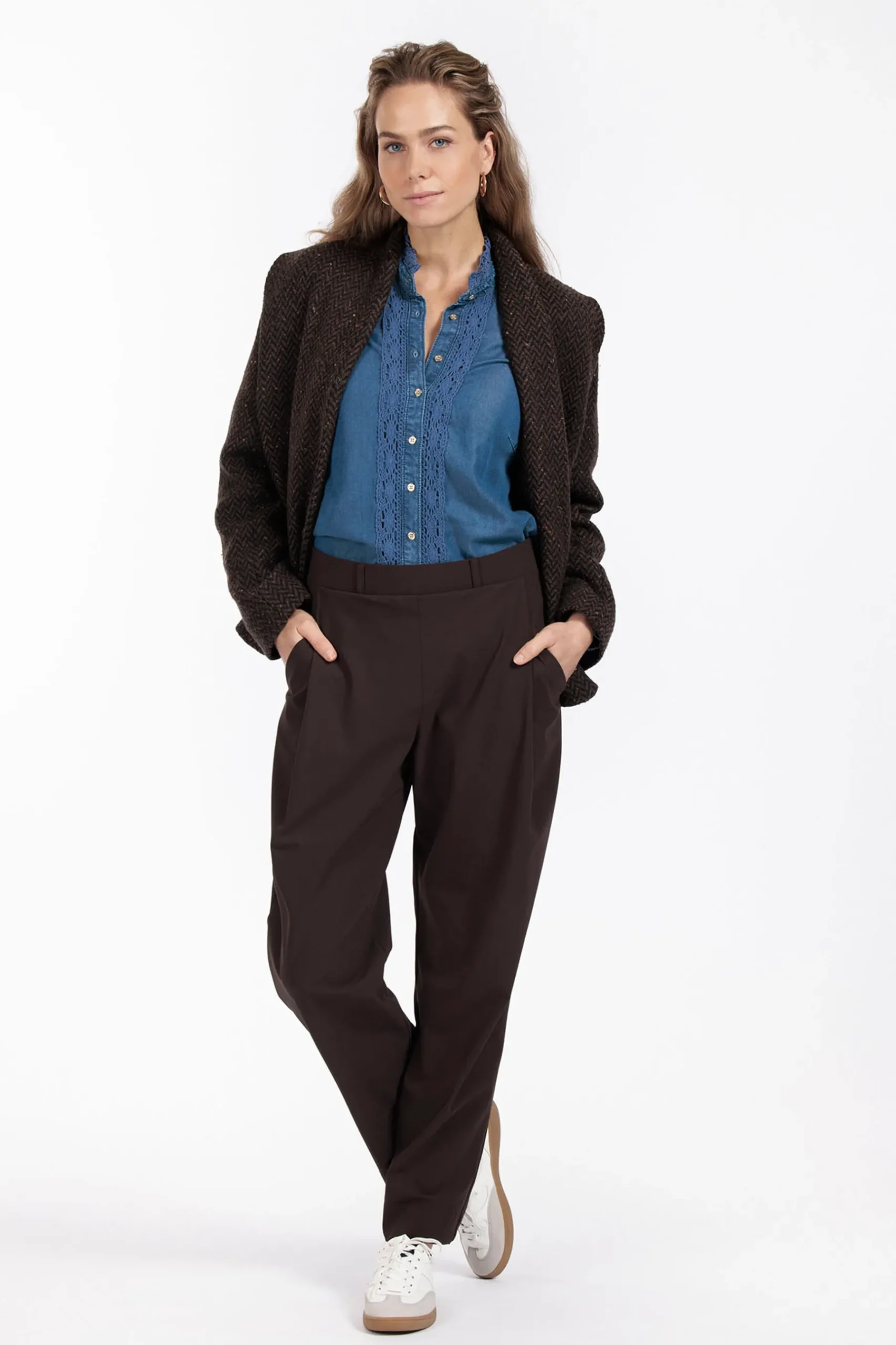 Lourdes denim blouse -|Studio Anneloes Sale