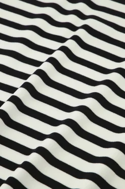 Luna stripe short slv pullover -|Studio Anneloes New