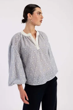 Marcha embroidery blouse -|Studio Anneloes Discount