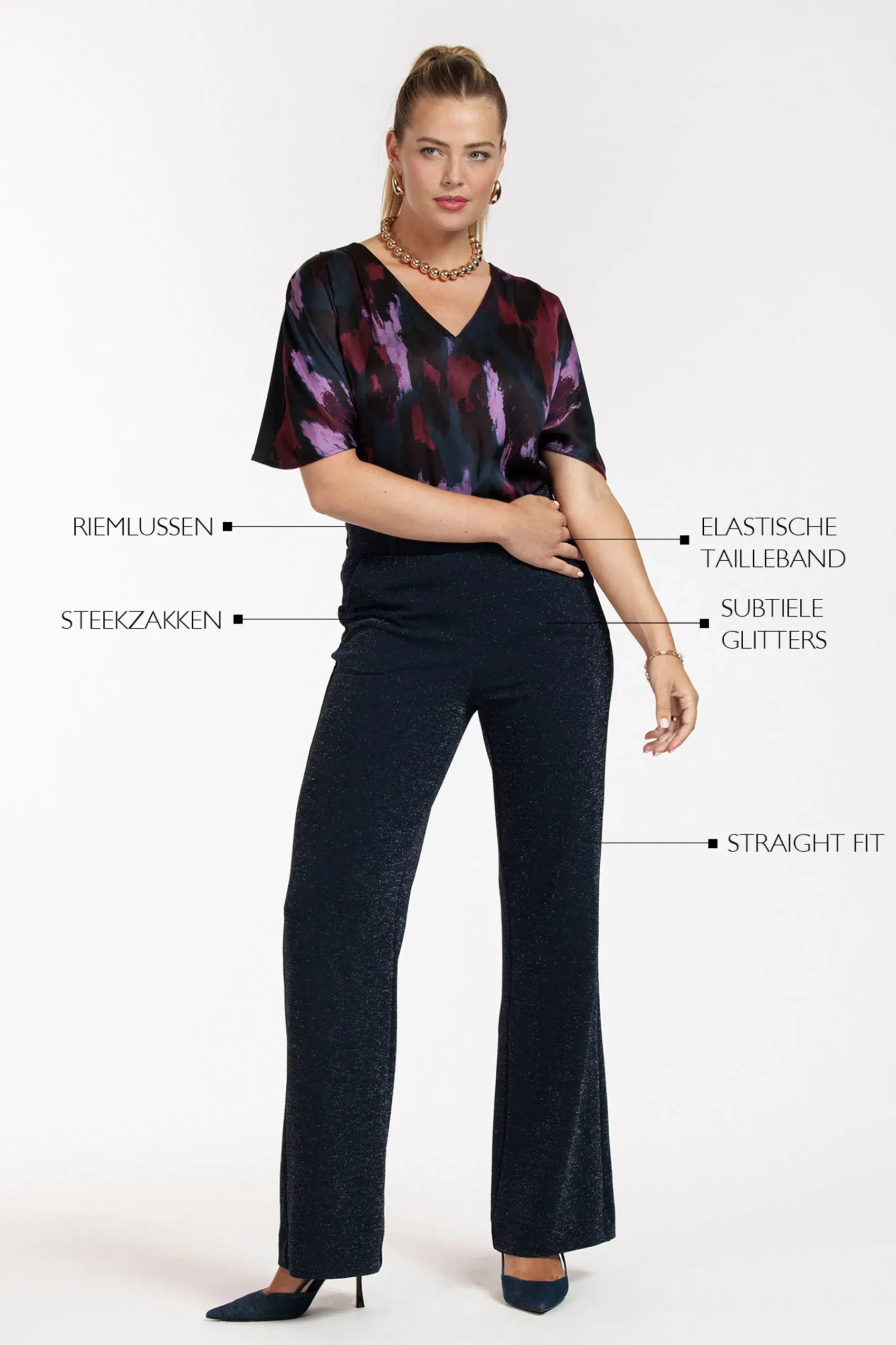 Marilon sparkle trousers -|Studio Anneloes Discount