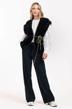 Marly fluffy waistcoat -|Studio Anneloes New