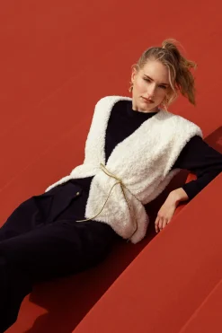 Marly fluffy waistcoat -|Studio Anneloes Best