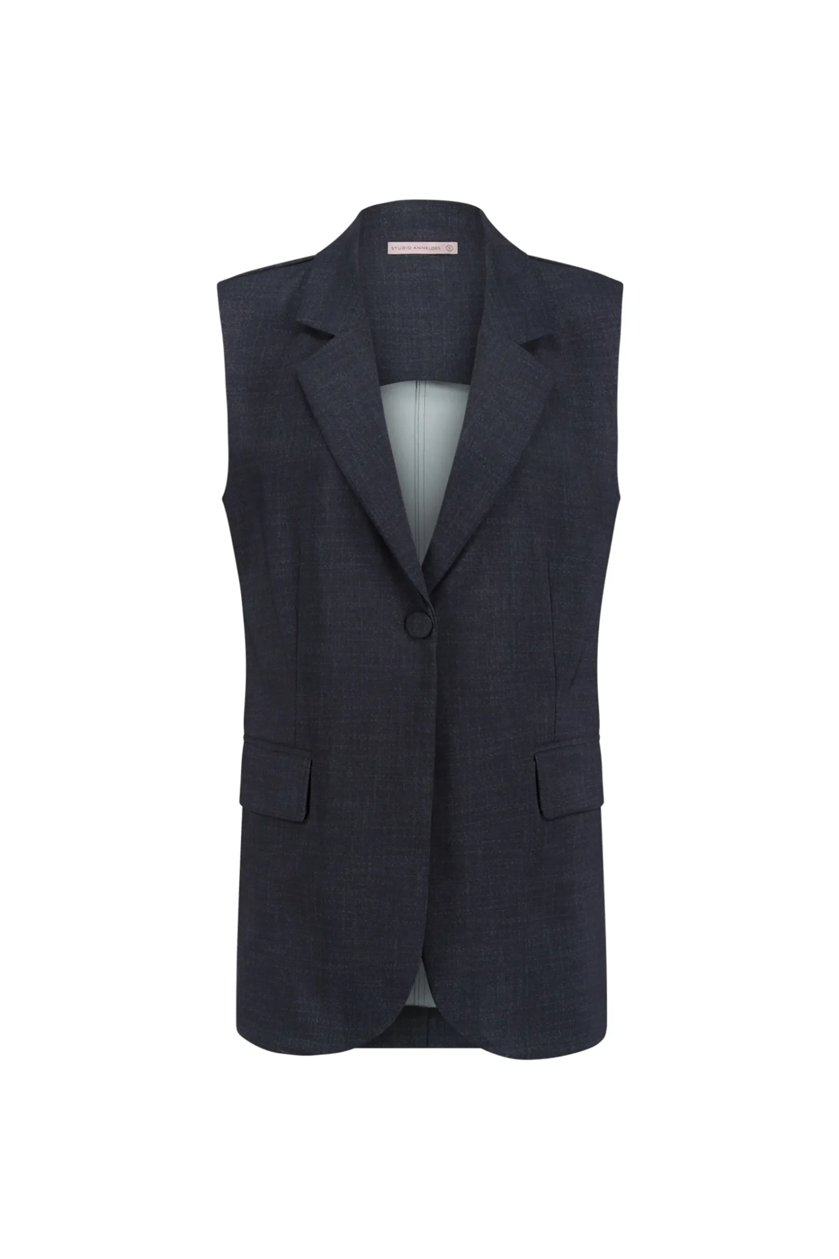Minte bnd dnm tweed gilet -|Studio Anneloes Outlet
