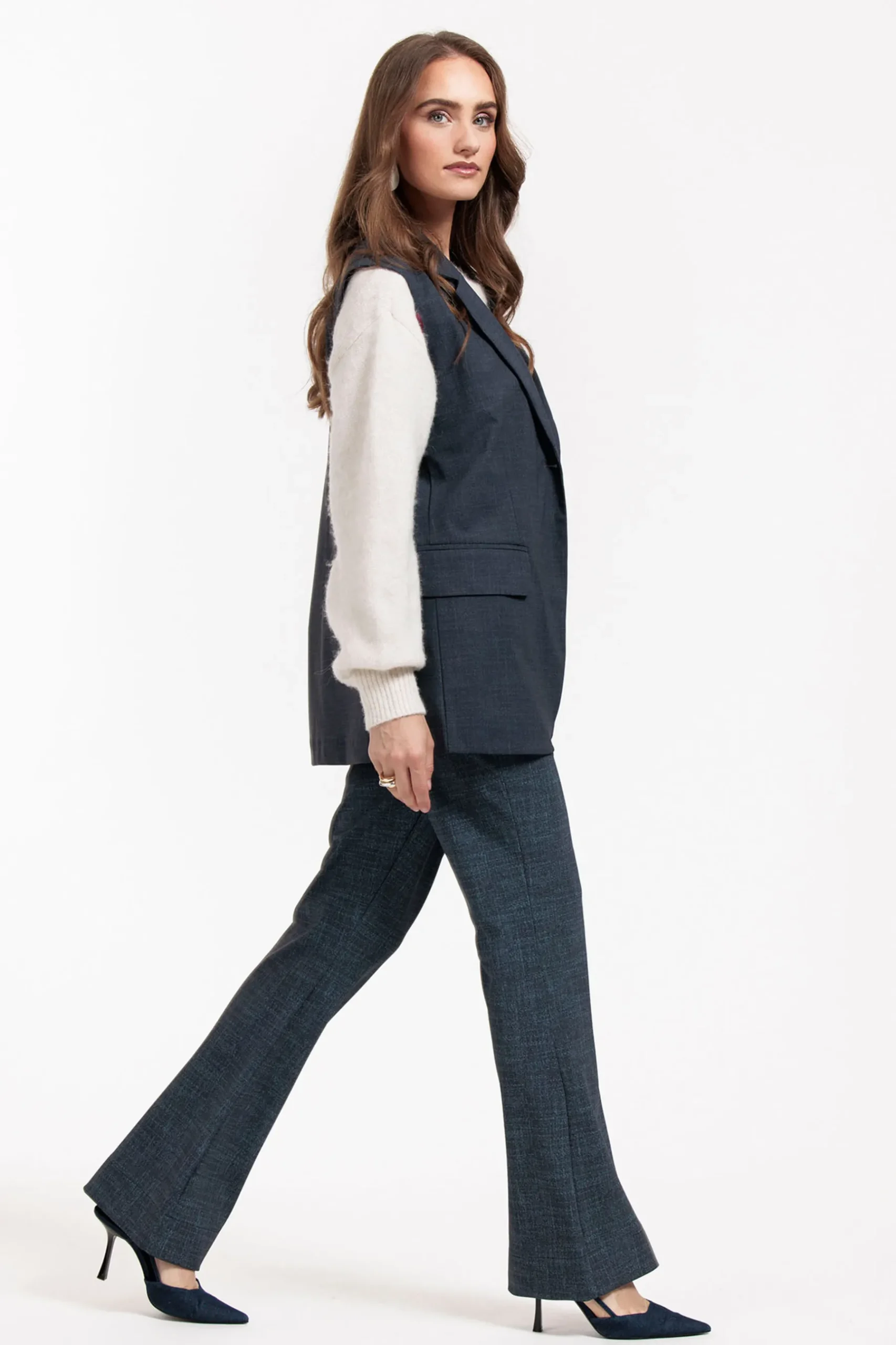 Minte bnd dnm tweed gilet -|Studio Anneloes Outlet