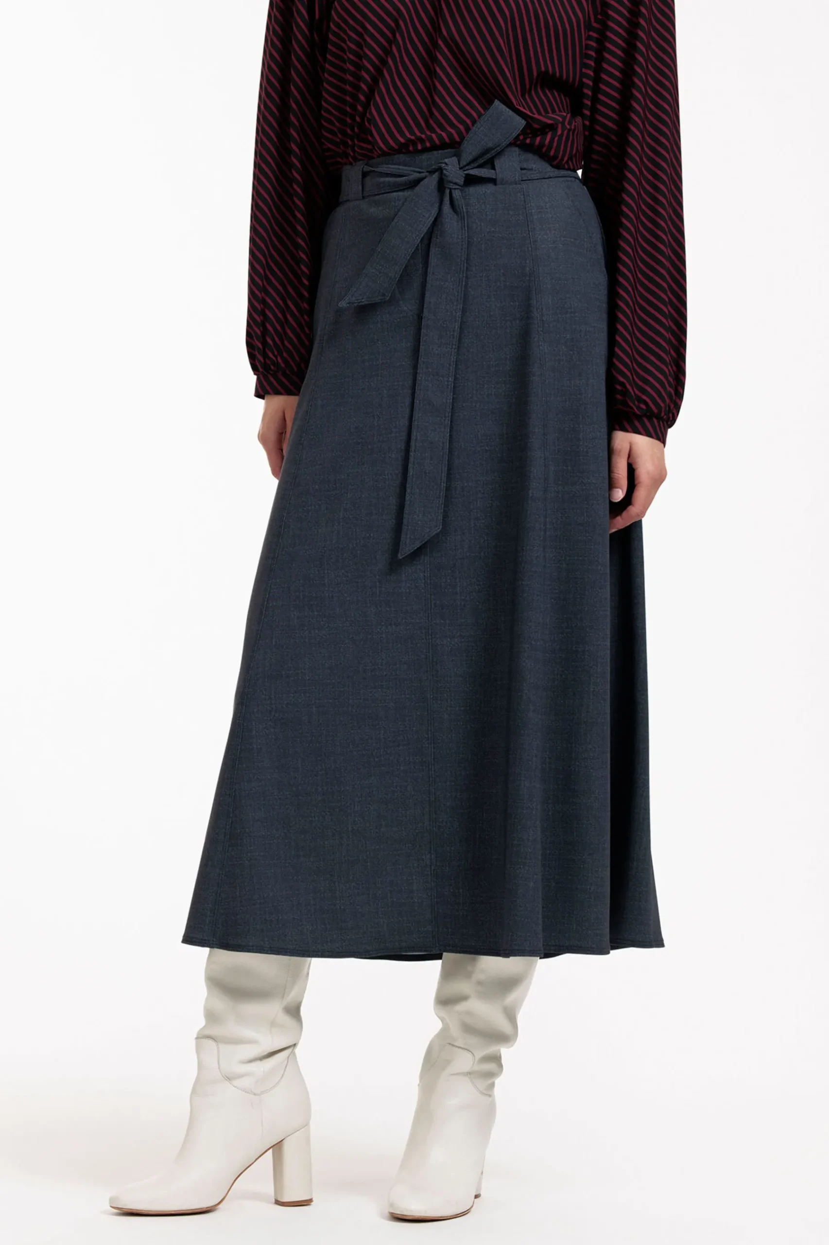 Nelly woven look skirt -|Studio Anneloes Outlet