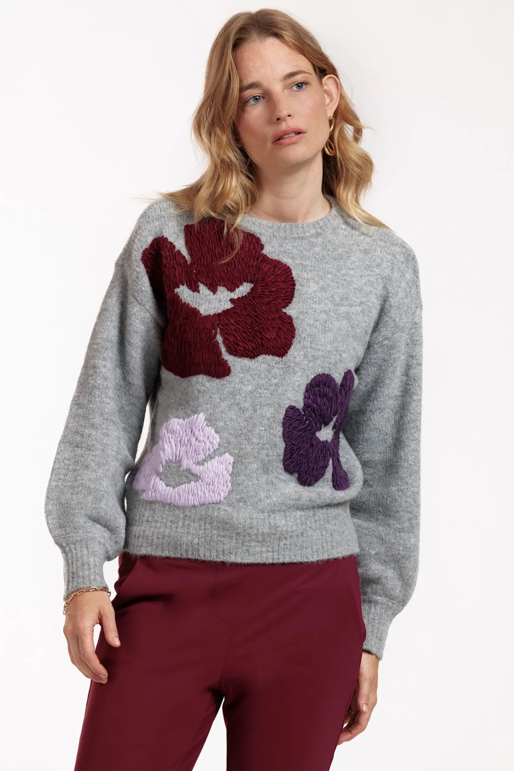 Nour flower pullover -|Studio Anneloes Discount