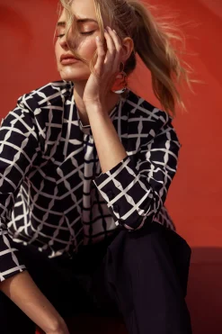 Ocean squares blazer -|Studio Anneloes Discount