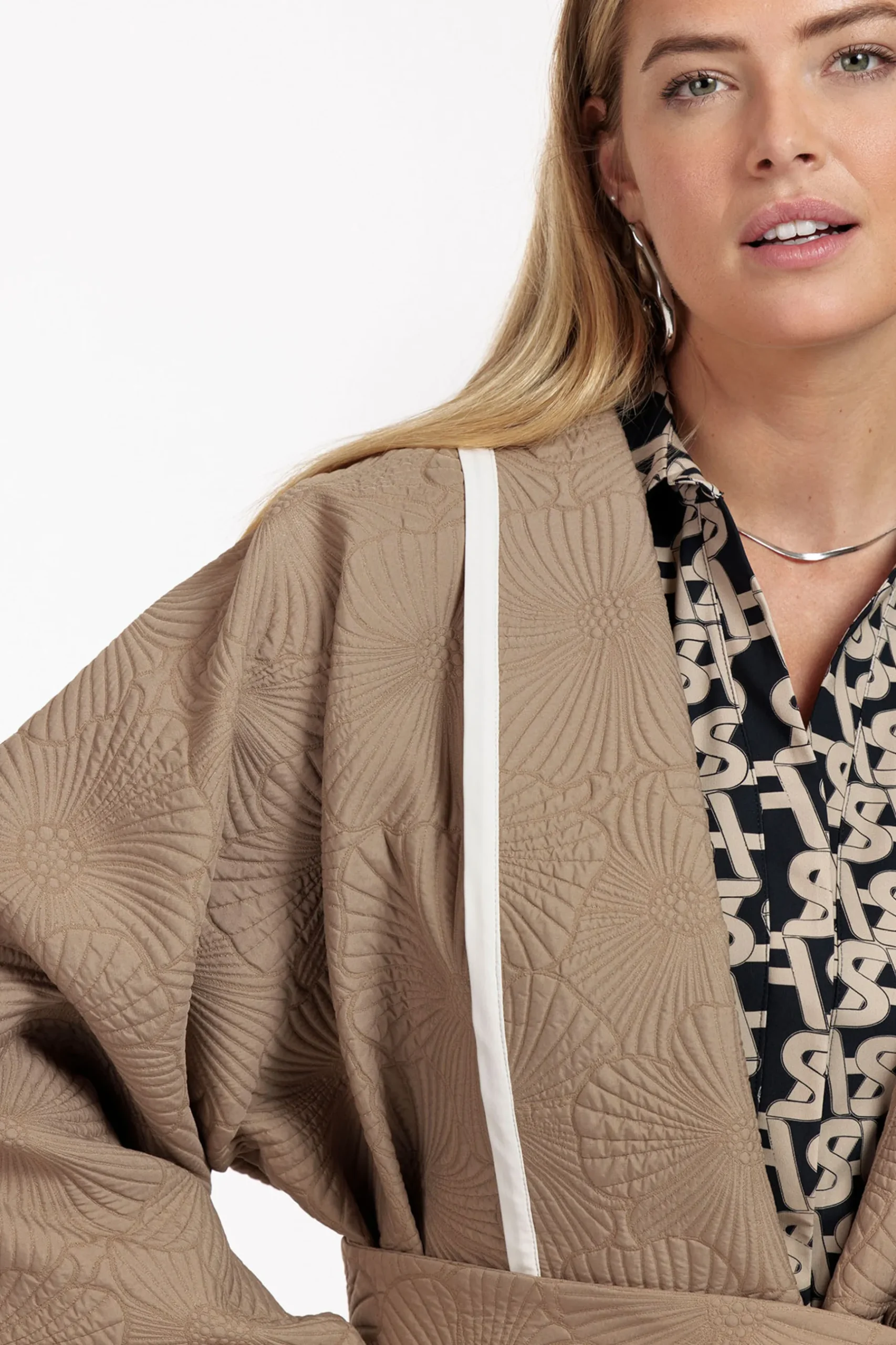 Oralee flower jacquard jacket -|Studio Anneloes Best