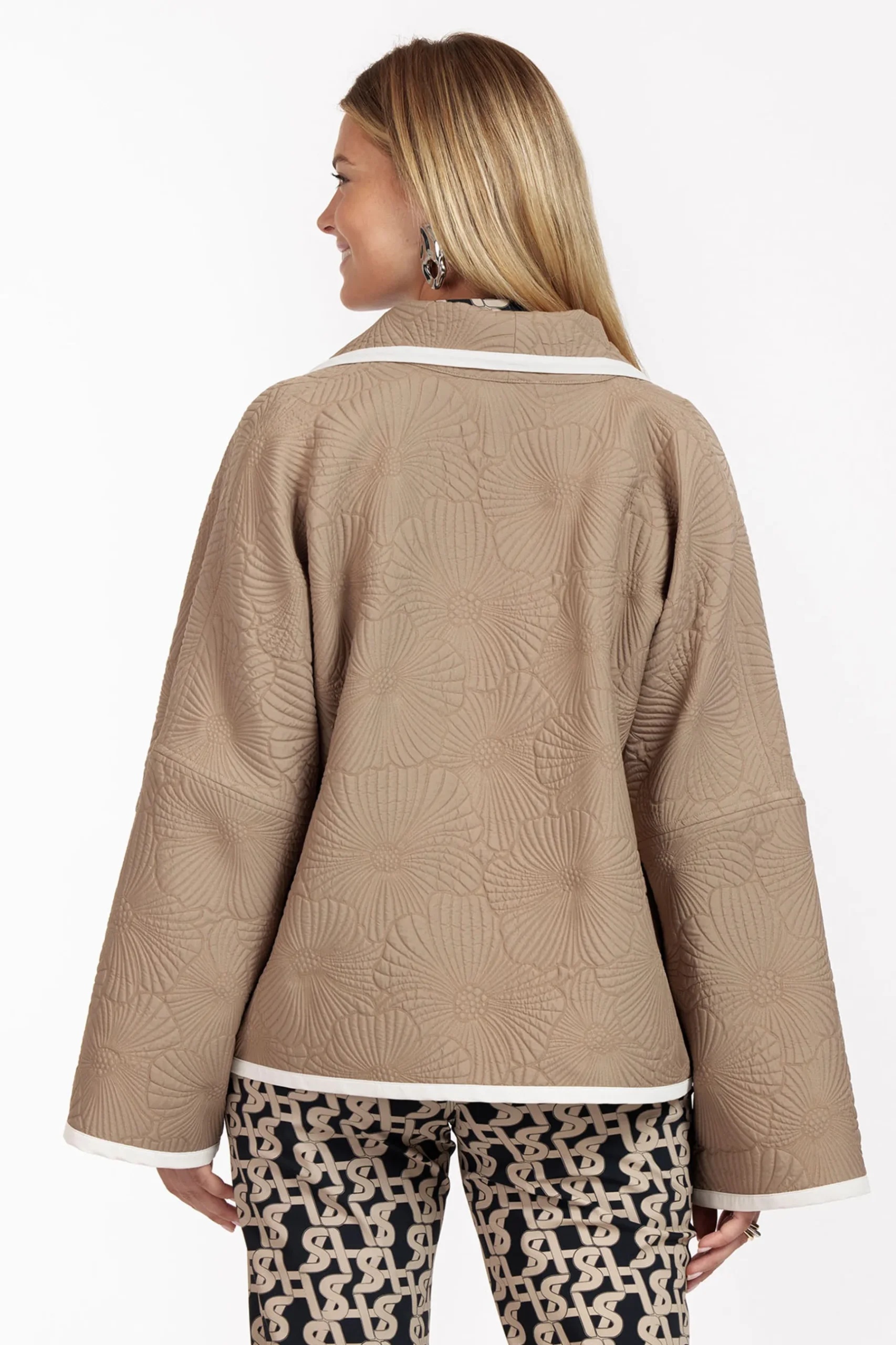 Oralee flower jacquard jacket -|Studio Anneloes Best