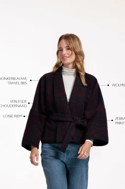 Oralee wool zebra jacket -|Studio Anneloes Outlet