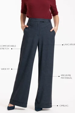Ozzie woven look trousers -|Studio Anneloes Best