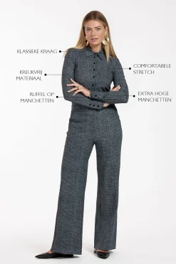 Polly tweed blouse -|Studio Anneloes Online