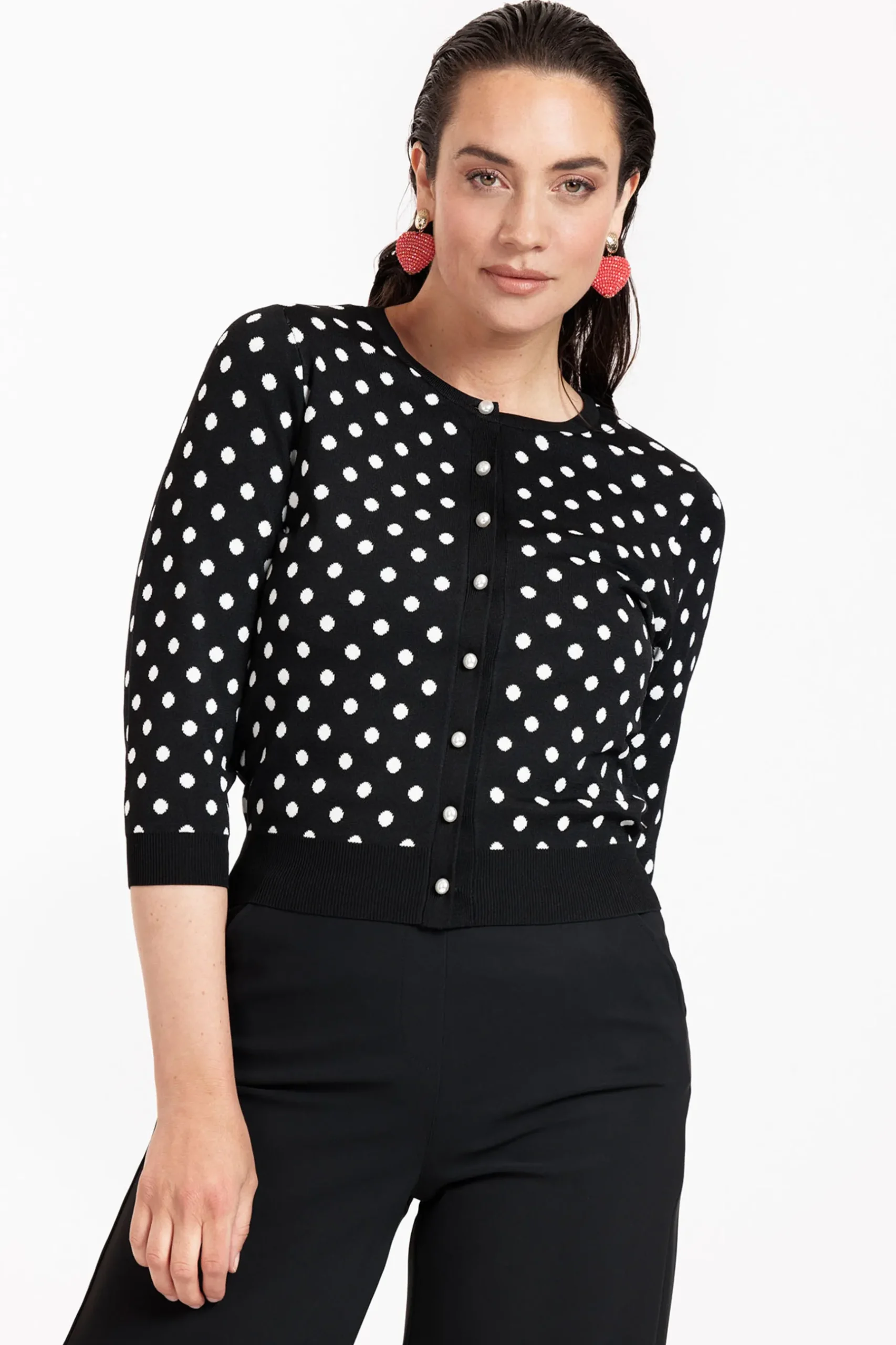Renate dot cardigan -|Studio Anneloes Best