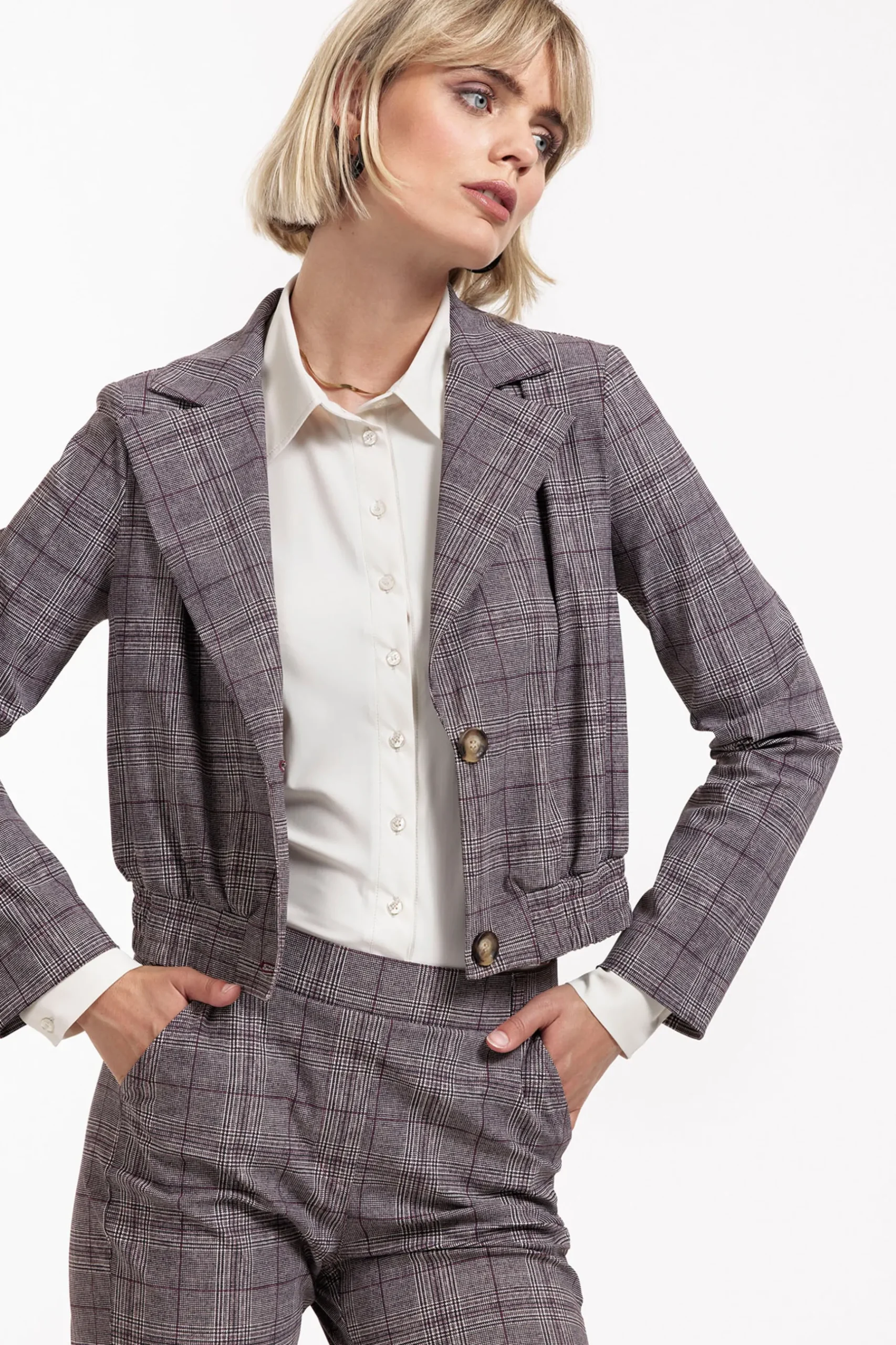 Ruby check jacket -|Studio Anneloes Hot