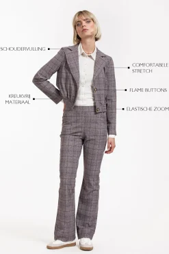 Ruby check jacket -|Studio Anneloes Hot