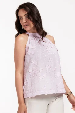 Sara fringe embroidery top -|Studio Anneloes New
