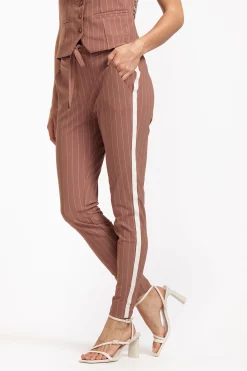 Stairdown pinstripe trousers -|Studio Anneloes Clearance