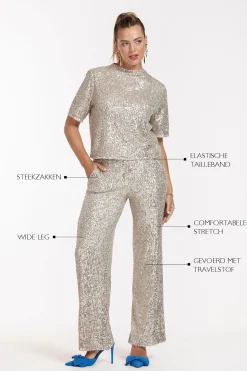 Tracey sequins trousers -|Studio Anneloes New