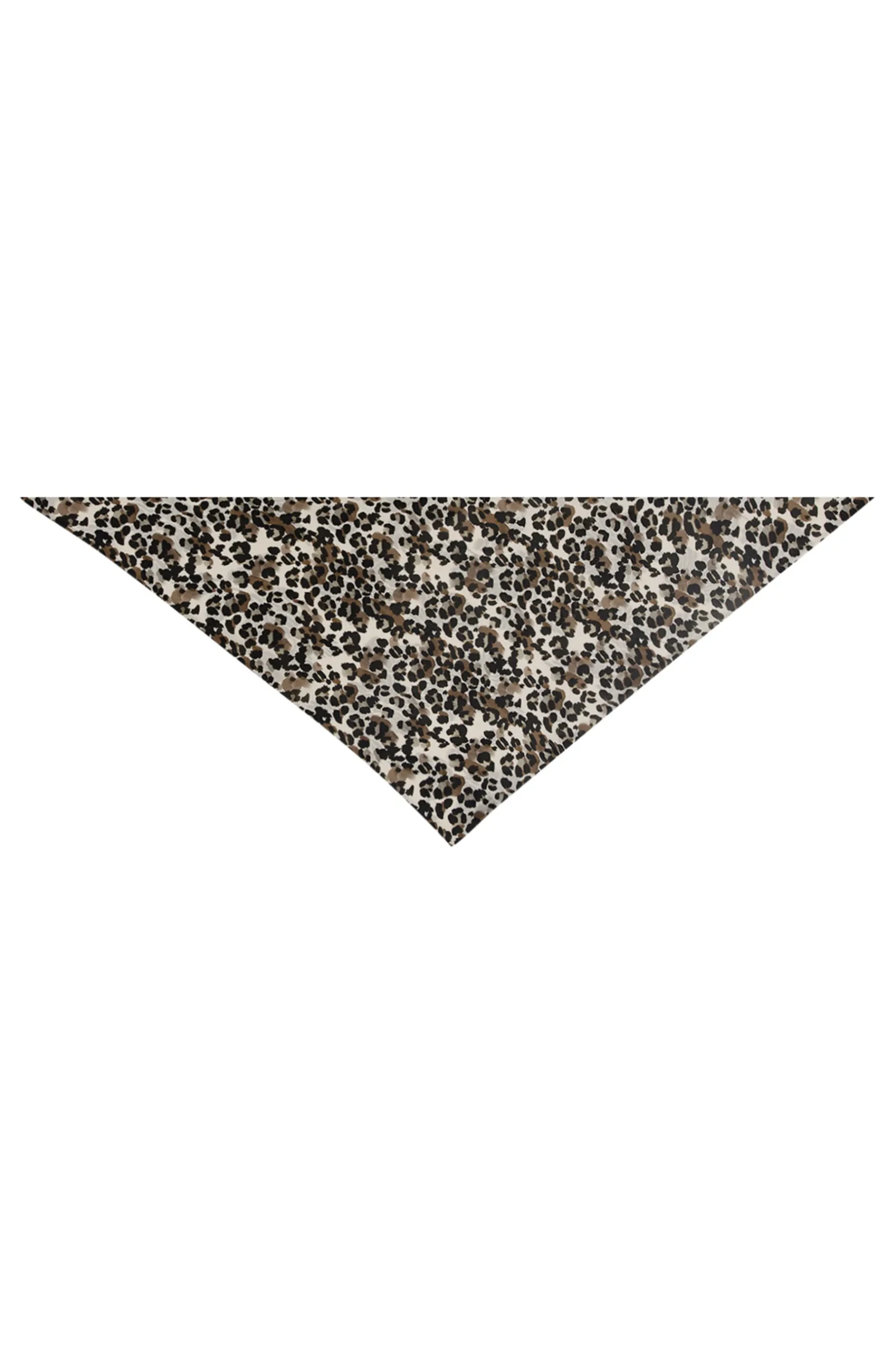 Triangle leopard crepe scarf -|Studio Anneloes Sale