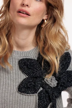 Valerie chunky flower pullover -|Studio Anneloes Best