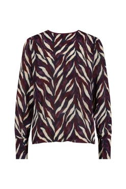 Veerle leaves crepe blouse -|Studio Anneloes Fashion