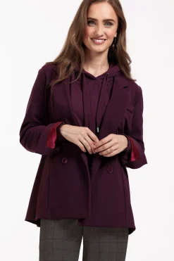Violet bonded blazer -|Studio Anneloes Best