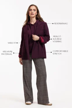 Violet bonded blazer -|Studio Anneloes Best