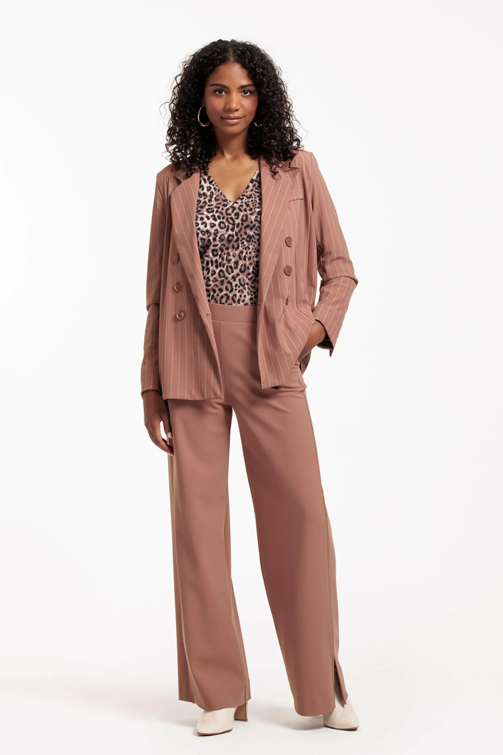 Violet pinstripe blazer -|Studio Anneloes Fashion
