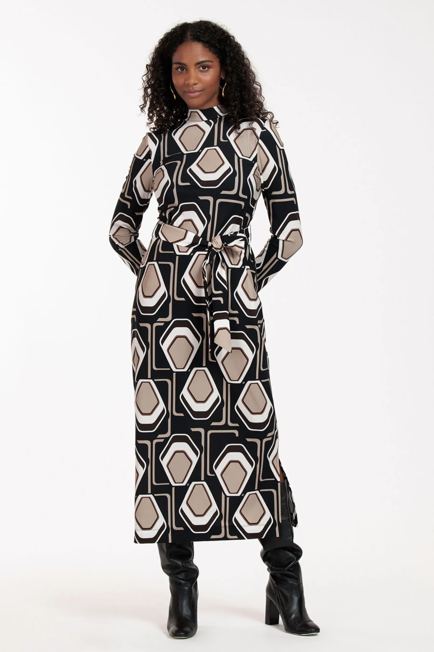 Wendi graphic big dress -|Studio Anneloes New