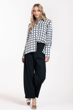 Yara squares blouse -|Studio Anneloes Clearance